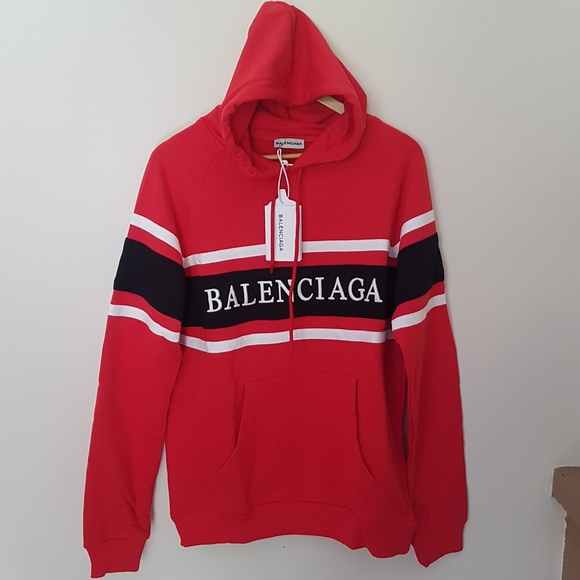 balenciaga sweatshirt red